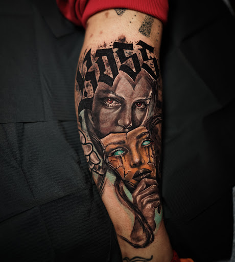 Explore thumb tattoo ideas, creative tattoo ideas in North Brunswick, available at Orpheus Tattoo Studio