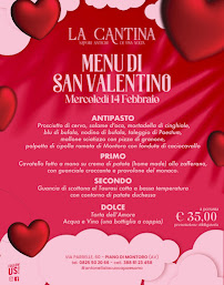 Restaurant La Cantina à Piano (le menu)