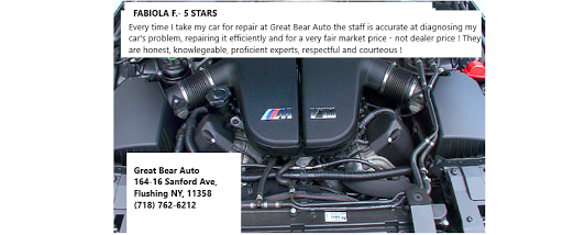 Mechanic «Great Bear Auto Repair & Auto Body Shop», reviews and photos, 164-16 Sanford Ave, Flushing, NY 11358, USA