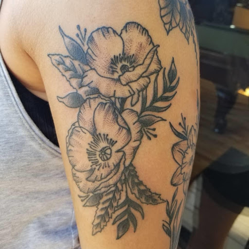 Explore elephant thigh tattoo ideas, creative tattoo ideas in Lake Villa, available at Eternal Tiger Tattoo