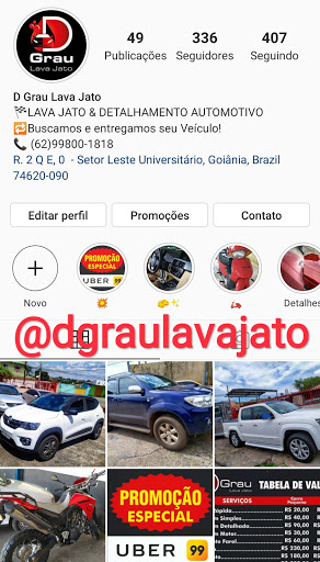 Logo da empresa - D Grau Lava Jato