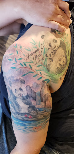 Explore basketball tattoo ideas leg, creative tattoo ideas in Hesperia, available at Logic Ink Tattoo & Piercing