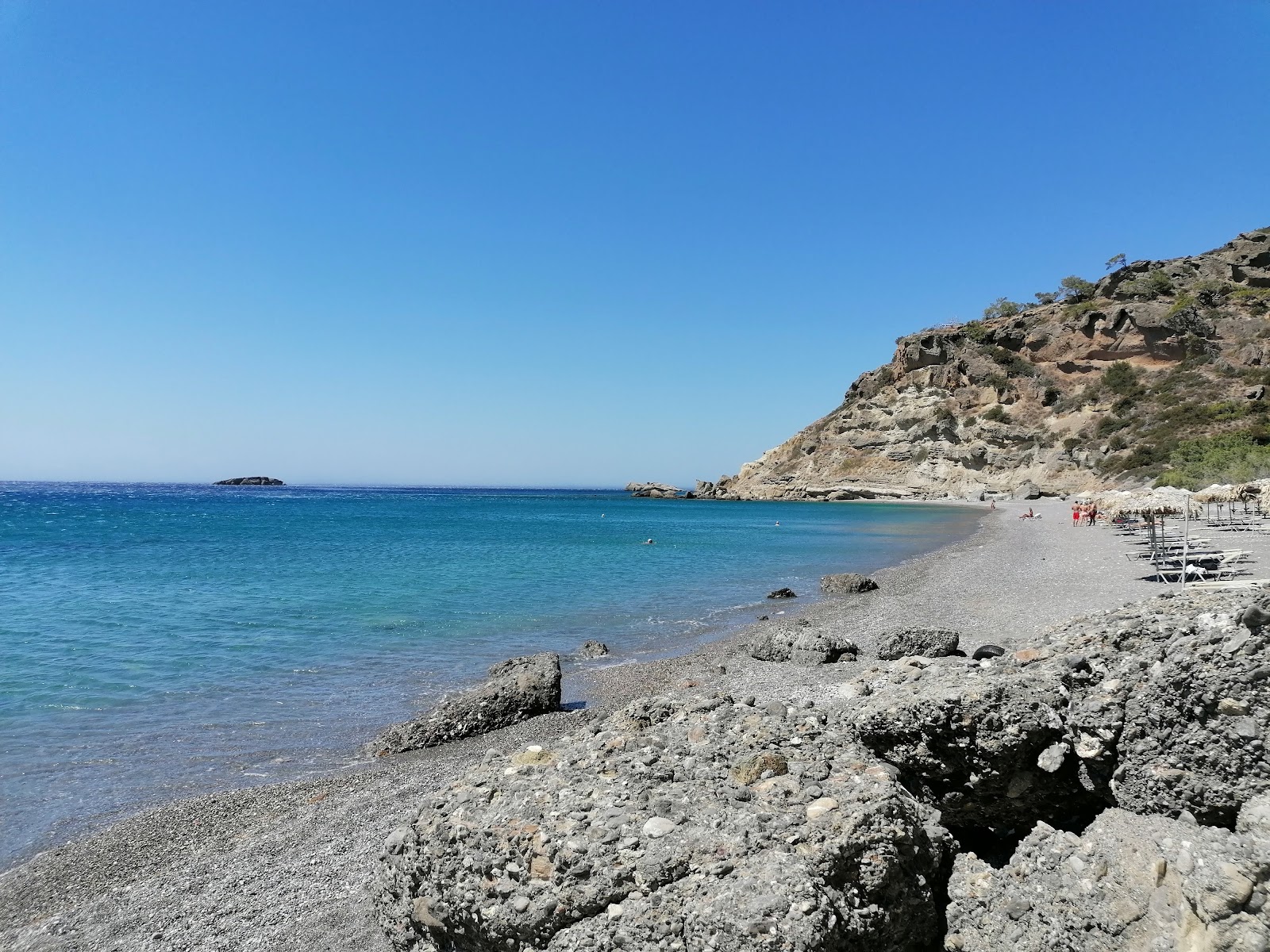 Foto von Agia Fotia beach mit sehr sauber Sauberkeitsgrad