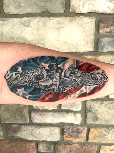 Explore gun tattoo ideas for men, creative tattoo ideas in Dallas, available at Ageless Arts Tattoo