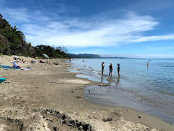 Photo de Golden Bay Beach protégé par des falaises