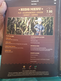 Old Wild West à Reichstett menu