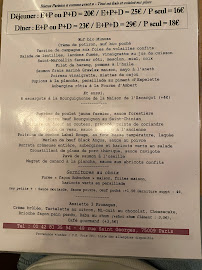 Restaurant français Chez Delphine à Paris - menu / carte