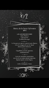 Restaurant Le Seize à Grenoble (le menu)
