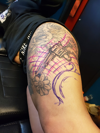 Explore booty tattoo ideas, creative tattoo ideas in Toledo, available at Brass Monkey Tattoo Co