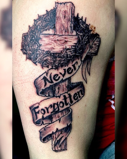 Explore american flag sleeve tattoo ideas, creative tattoo ideas in Bethlehem, available at Valley Of Shadows