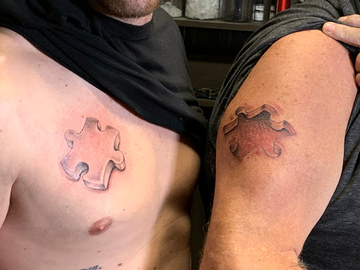 Explore iron giant tattoo ideas, creative tattoo ideas in High Point, available at 21 Aces Tattoo Co.