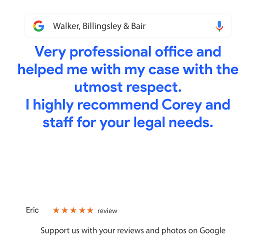 General Practice Attorney «Walker, Billingsley & Bair», reviews and photos