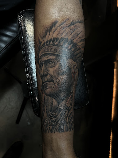 Explore shaded sleeve tattoo ideas, creative tattoo ideas in El Paso, available at Steady Ink Tattoo Studio
