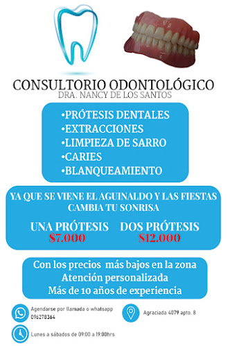 Opiniones de Consultorio Odontológico Dra. Nancy de los Santos Paso Molino en Santa Lucía - Dentista