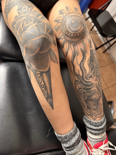 Explore tattoo ideas back arm, creative tattoo ideas in San Marcos, available at FROSTY TATTOO STUDIO