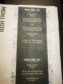 Restaurant italien Pastificio Norma à Paris (la carte)