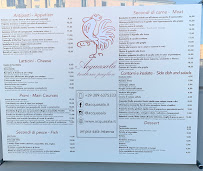 Carte du Trattoria Pugliese Acquasala à Milan