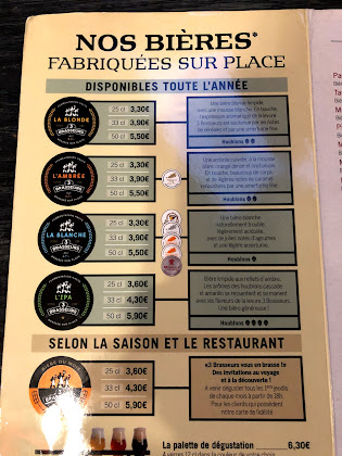 menu du restaurants 3 Brasseurs Lieusaint à Lieusaint