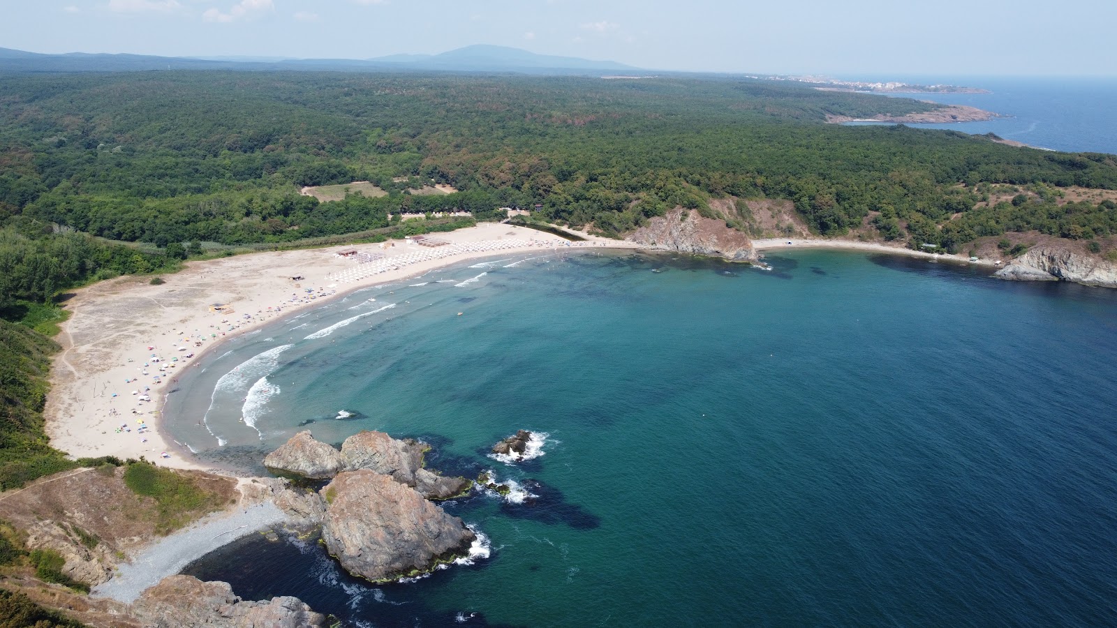 Valokuva Plage Silistarista. - suosittu paikka rentoutumisen tuntijoille