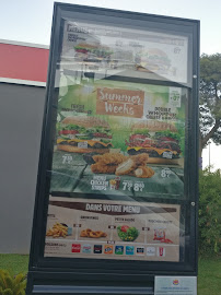 Restauration rapide Burger King à Antibes (la carte)