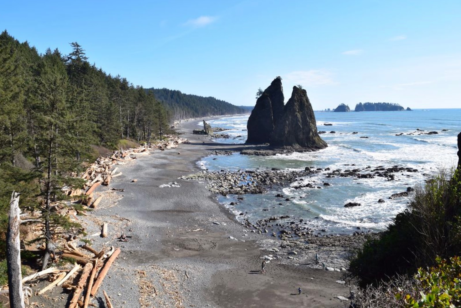 Foto de Rialto Beach com pedras cinzentas superfície