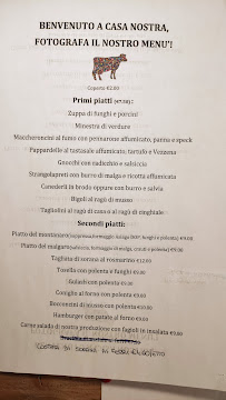 Agriturismo Ca' Sorda ai Pennar à Asiago menu