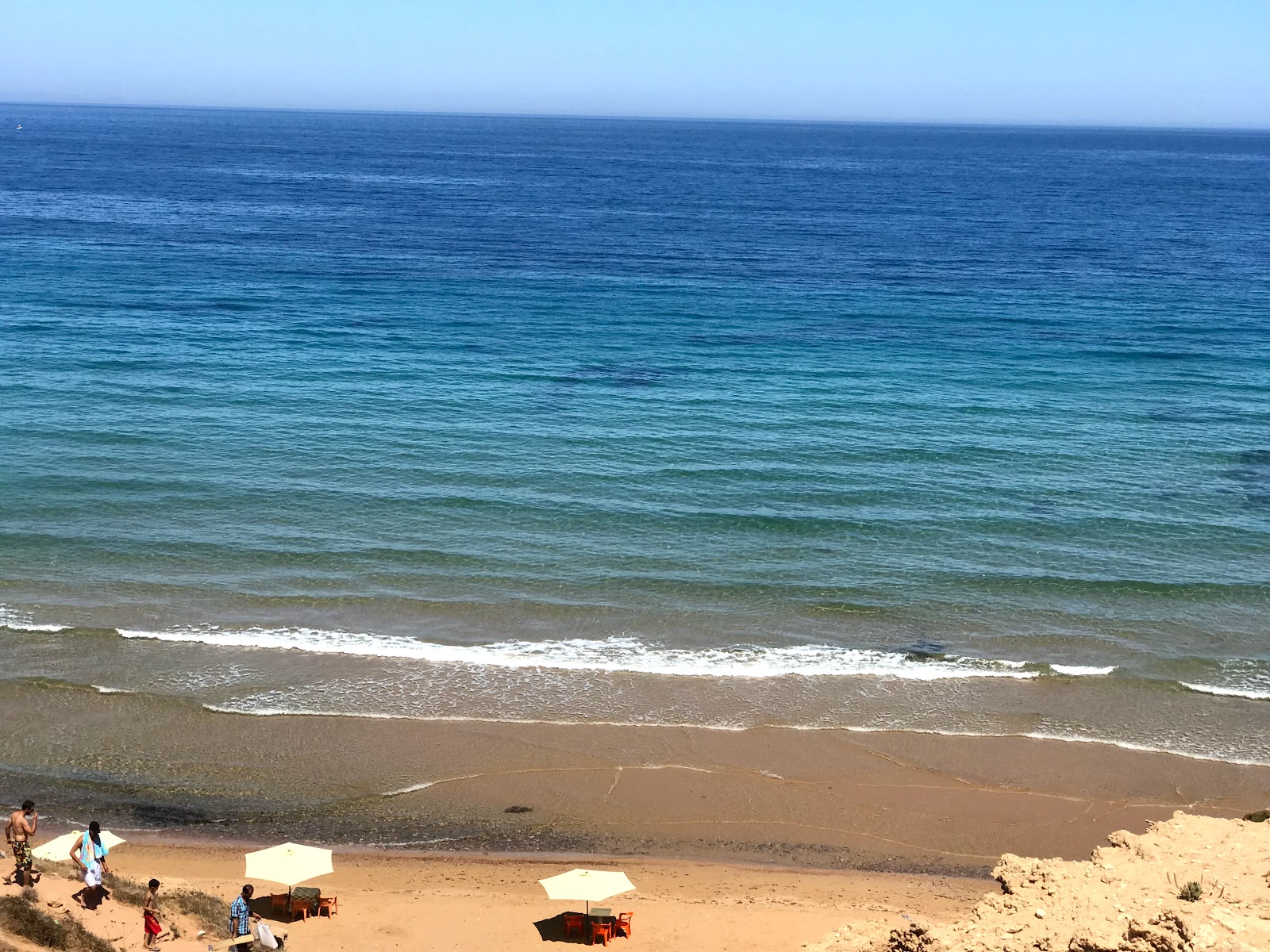 Photo of Thimarssad beach with turquoise pure water surface