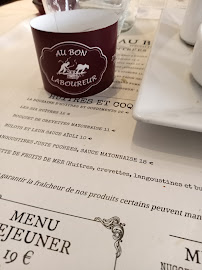 Restaurant français Au Bon Laboureur à Bray-sur-Seine - menu / carte
