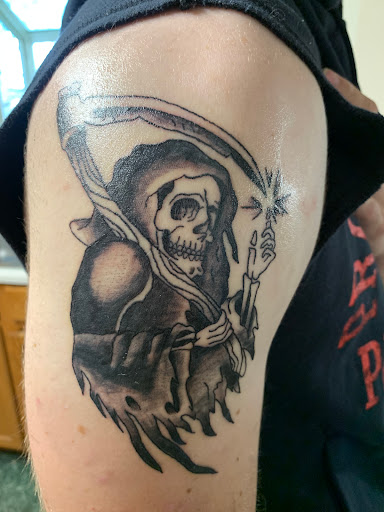 Explore girl thigh tattoo ideas, creative tattoo ideas in Carson City, available at Distinct Ink Tattoos