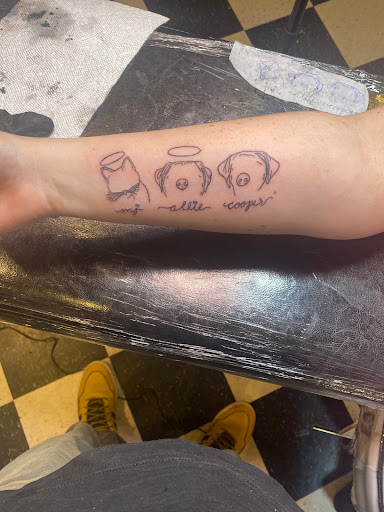 Explore stick and poke tattoo ideas, creative tattoo ideas in Dunbar, available at Artistic Creations Tattoo