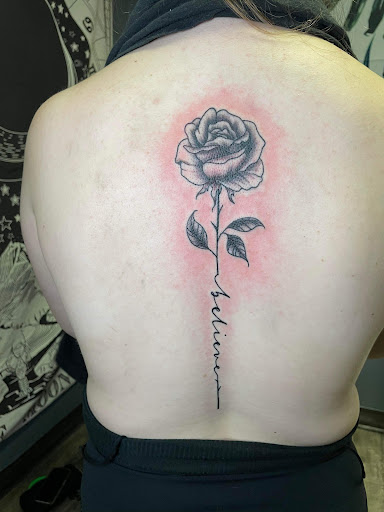 Explore female stomach tattoo ideas, creative tattoo ideas in Athens, available at United Ink Tattoos and Body Piercings
