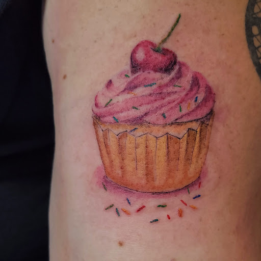 Explore womens shoulder tattoo ideas, creative tattoo ideas in North Bend, available at The Rusty Needle Tattoo Parlor