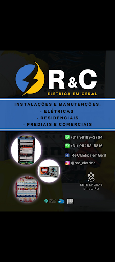Logo da empresa - R e C Elétrica em geral