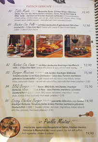 Menu / carte de Mundo - Tapas Bar - Mitte à Berlin