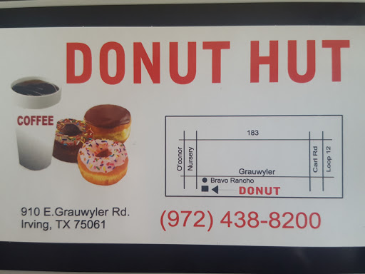 Donut Shop «Donut Hut», reviews and photos, 910 E Grauwyler Rd, Irving, TX 75061, USA