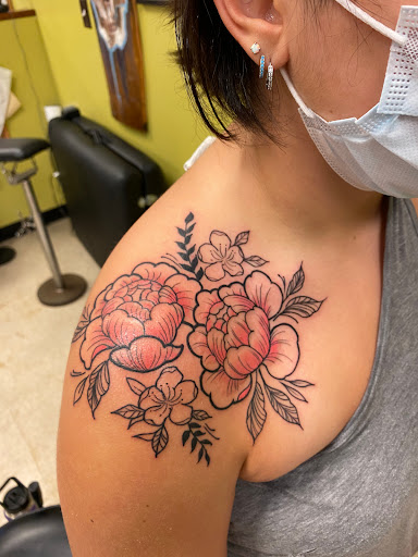 Explore pharmacy tattoo ideas, creative tattoo ideas in Fogelsville, available at Gilded Heron Tattoo