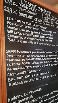 La Chalosse à Guyancourt menu