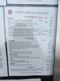 Restaurant Les Cimes à Annecy (la carte)