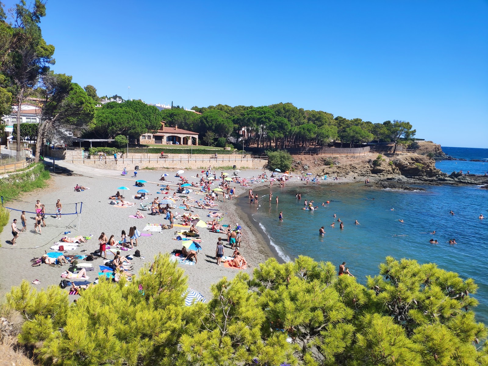 Photo of Platja de les Tonyines with blue pure water surface