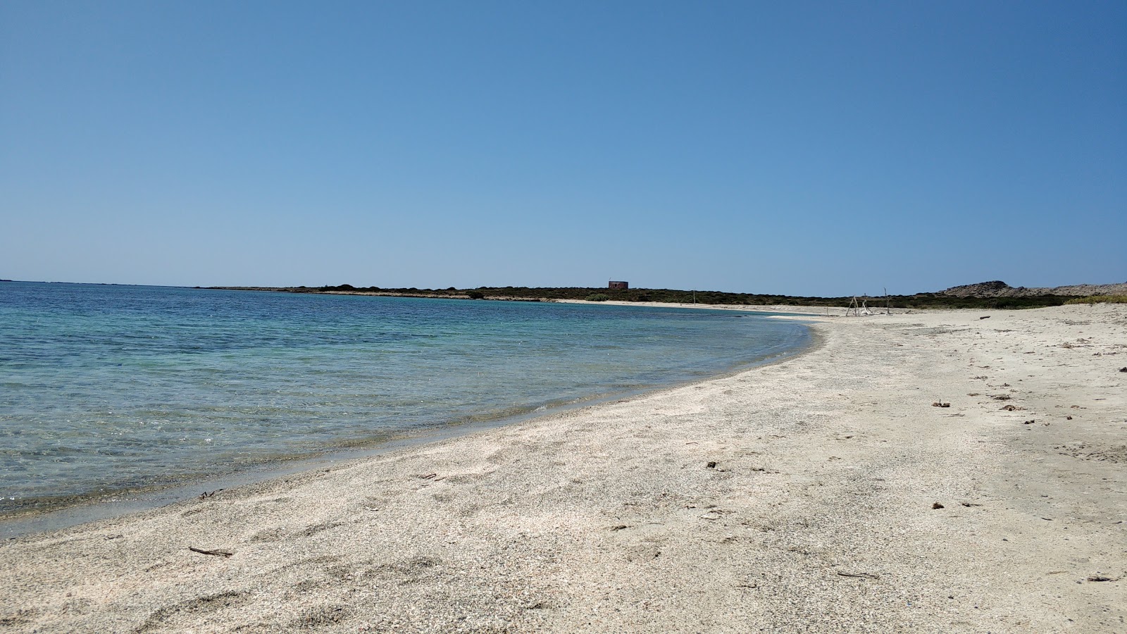 Spiaggia dello Spalmatore all'Asinara'in fotoğrafı hafif ince çakıl taş yüzey ile