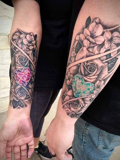 Explore deltoid tattoo ideas, creative tattoo ideas in Lakeview, available at Backwoods Tattoo Studio