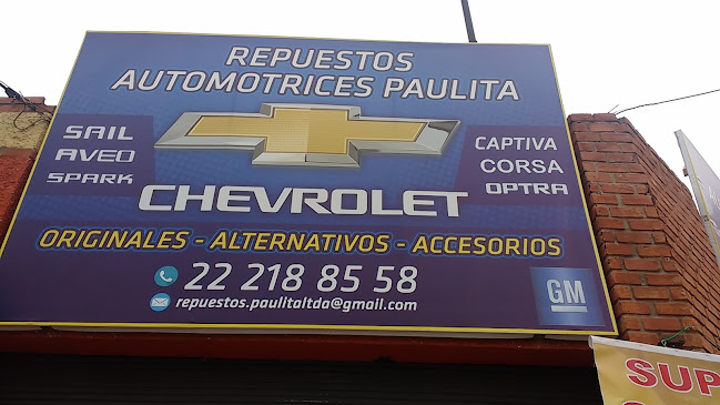 Opiniones de Repuestos Automotriz Chevrolet en Puente Alto - Centro comercial