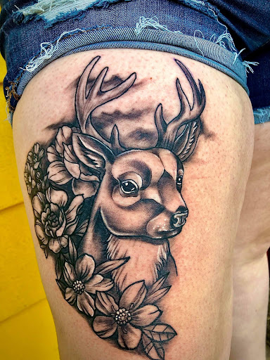 Explore shin tattoo ideas, creative tattoo ideas in Minocqua, available at Family Tradition Tattoo Co.