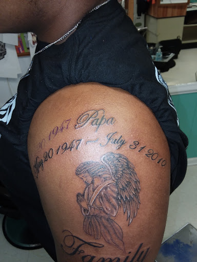 Explore great dane tattoo ideas, creative tattoo ideas in Roanoke Rapids, available at Greatful deadication tattoo and piercings