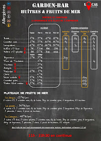 Menu du Local - Restaurant à Saint-Pierre-d'Oléron