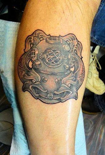 Explore diving tattoo ideas, creative tattoo ideas in Vancouver, available at Studio X Tattoos & Piercings