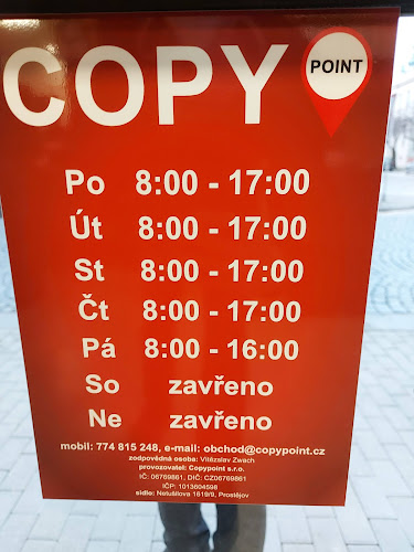 Recenze na COPY POINT v Prostějov - Kopírovací služba