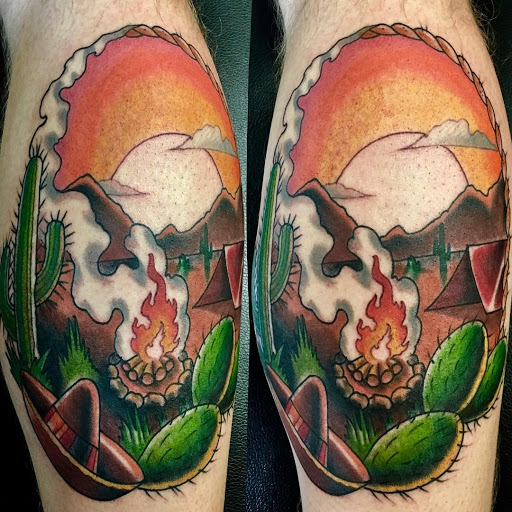 Explore grief tattoo ideas, creative tattoo ideas in Calhoun, available at A Sailors Grave Tattoo Parlor