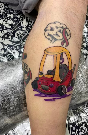 Explore linear tattoo ideas, creative tattoo ideas in Albany, available at Black Sheep Tattoo Company