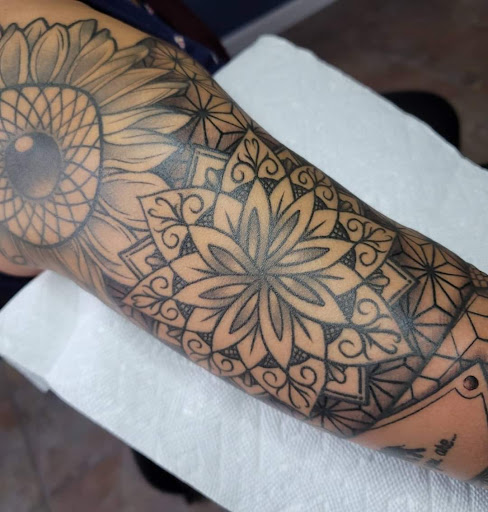 Explore medical assistant tattoo ideas, creative tattoo ideas in Fairfield, available at The Golden Scale Tattoo Co.